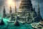 Placeholder: lost underwater city, Poseidon, highly detailed, cinematic, ultra photorealistic, ultra realistic, volumetric lighting, sun shafts, spectral