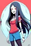 Placeholder: marceline vampire adventure time cartoon style