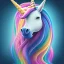 Placeholder: UNICORN WITH NO HAIR, high key lighting, volumetric light high details psychedelic background