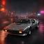 Placeholder: BMW M1 (1978–1981) in modern design, military graycolored supercar with swastika sign on door, rain, neon light reflections,4k,raytracing,night,driving, ((1940s ruined berlin background)), volumetric lights, with bright lights, Canon 5d, photorealism, candy, stance works,widebody, hyperreal, selective bloom, dof, thin lines, 64k textures, neon lights from cyberpunk with raytracing, hyperdetailed car textures with noise and bump map, postrprocessing, depth pass, cinematic view, dramatic light