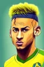 Placeholder: Neymar Brazilian soccer player cartoon 2d