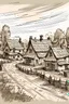 Placeholder: sketch of a village