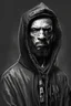 Placeholder: Abraham Lincoln in a black hoodie rapping