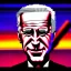 Placeholder: CRAZY Joe Biden caricature, PUTIN, cyberpunk, landscape, transformers, hi-tech robots, GUITARS, cinematic, highly detailed, close up, 4k, deep colors, gold, fire, red, purple, dark, ethereal, utopia, apocalypse, flying Cadillac, from outer space