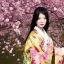 Placeholder: portrait of asian goddess wearing traditional kimono and surrounded by cherry blossoms, stunning, beautiful, gorgeous, realistic, photo illustrative, ornate, 8K resolution, high-quality, fine-detail, digital art, detailed matte, brian froud, howard lyon, selina french, anna dittmann, annie stokes, lisa parker, greg rutowski, alphonse mucha