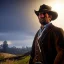 Placeholder: Ultra detailed fullbody Portrait in oil on canvas of Red Dead Redemption 2,extremely detailed digital painting,ultrarealistic skin,intense stare, extremely detailed face, crystal clear eyes, mystical colors ,perfectly centered image, perfect composition, rim light, beautiful lighting,masterpiece ,8k, stunning scene, raytracing, anatomically correct, in the style of Simon Bisley and Ohrai Noriyoshi and robert e howard and Steve Jung and Wizyakuza and uncannyknack.