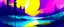 Placeholder: Landscape illustration with purple, yellow and cyan colors
