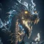 Placeholder: Giant horrific zombie dragon made of bones flesh, covered with glowing black slime, photorealistic, unreal engine 5, masterpiece, trending on artstation