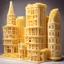 Placeholder: Buildings made entirely out of pasta