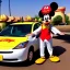 Placeholder: Goofy from Disney driving Prius in Africa, McDonald's