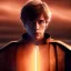 Placeholder: model shoot style, digital art portrait of (young Luke Skywalker) ((dressed in jedi tunic)), surrounded by 100 planets, ultra-detailed, ultra quality illustration, eerie atmosphere, 8k, cinematic lighting