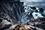 Placeholder: This mesmerizing ocean cliff scene captures the dramatic power and beauty of nature. Towering rugged cliffs stand majestically against the vast expanse of the ocean, where the water pours into a singular bottomless pit. The cliffs, with their sharp and jagged edges, create a stark contrast to the rough, flowing water, making the scene even more captivating. Sunlight pierces through the mist rising from the waterfalls, creating a magical, ethereal atmosphere