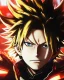 Placeholder: Detailed anime portrait of bakugo from my hero academia, gold hair and golden eyes, black suit, intricate details, full body portrait, keep head in frame, slight smile, black Japanese motif, concept art, highly detailed, digital painting, concept art, sharp focus, illustration, art by Yoji Shinkawa, WLOP and greg rutkowski and alphonse mucha and artgerm and yanjun Chen and Junji ito and Makoto Shinkai, HDR, octane render