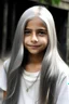 Placeholder: فتاه عربيه صغيره بعمر ١٣ شعرها ابيض طويل