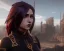 Placeholder: ultrarealistic, ruined city, __angles__, 18 year old woman, strikingly beautiful, mid cut hair, red and black color hair, (pale __skincolor__ skin:1.2), __camera__, detailed face and eyes, up turned nose, large breasts, leather choker, dynamic pose, resolved expression, __accessory__, strappy outfit, (straps:1.1), mini skirt, (buckles, buttons, snaps, rings:1.0), crop top, detailed eyes, plump lips, sci-fi theme, insane details