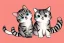 Placeholder: cute cat isolated illustrations