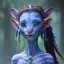 Placeholder: Pandora. It is not clear what you mean by a "makeup-wearing baby" in the context of the film Avatar. baby girl