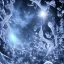 Placeholder: celestial, reflection, ice crystals, snow, icicles