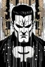 Placeholder: punisher sku;; in the style of Hiroshi Nagai