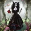 Placeholder: a goth alice in wonderland, 8k resolution, high-quality, fine-detail, color, intricate, realistic, sharp, crisp, digital art, detailed matte, volumetric lighting, illustration, octane render, brian froud, howard lyon, Anne Dittman, Anne Stokes, Lisa Parker, Selina French