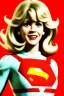 Placeholder: portrait, blonde, Jane Fonda, make-up, happy, coca-cola drinking, Realistic image, retro pop, 60s, supergirl, tights minimal dress, sweat, Color background, photo studio, concept art, smooth, unreal engine 5, god lights, ray tracing, RTX, lumen lighting, ultra detail, volumetric lighting, 3d, finely drawn, high definition, 4k.