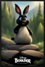 Placeholder: Movie poster for a Disney-Pixar film called "Boulder". It is about a thick black rabbit.