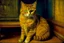 Placeholder: Portrait of a cat by Van Gogh