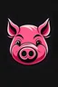 Placeholder: create me a logo for a website header with a pig. now make it part of the website's name Pork4Fans