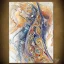 Placeholder: fantasy, digital art, scroll holder, metallic, massive, watercolour, large strokes, intricate design