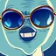 Placeholder: alien wearing sun glasses