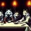 Placeholder: Wolfpack sitting at Table