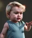 Placeholder: Penny Hofstadter toddler, full body, dramatic lighting, angry, hyper realistic