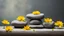 Placeholder: A mesmerizing composition showcasing three stacked rocks adorned with vibrant yellow flowers. Inspired by Herb Aach's iconic style, this winning photograph exudes the essence of soft Zen minimalism. The balanced colors create a harmonious atmosphere against a serene, natural background. Immerse yourself in the deep spirituality evoked by this stunning art piece.