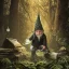 Placeholder: punk gnome playing dj set, magic luminous forest background, digital Art, perfect composition, beautiful detailed intricate insanely detailed octane render trending on artstation, 8 k artistic photography, photorealistic concept art, soft natural volumetric cinematic perfect light, award - winning photograph, masterpiece, raphael, caravaggio, greg rutkowski, beeple, beksinski, giger, chiaroscuro, pixar