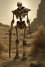 Placeholder: photorealistic Ancient skeleton psi-warrior knight wandering the wasteland