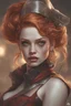 Placeholder: Harley Ginger hair Alexandra "Sasha" Aleksejevna Luss Suicide Squad: Kill The Justice League psychology erect oil paiting by artgerm displayresolution concept art Greg Rutkowski, Artgerm, WLOP, Alphonse Mucha dynamic lighting hyper detailed intricate detailed attractive detailed render eye candy breathtaking on