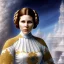 Placeholder: napoleonextremely detailed 8k hyperspace wallpaper,complete and photo realistic detailed head to waist stunning photo realistic portrait of carrie fisher as Princess Leia in star wars with photo realistic fine, simple, symetric and Elegantly coiffed hair, brown eyes, professional majestic photo realistic painting by Ed Blinkey, Atey Ghailan, by Jeremy Mann, Greg Manchess, Antonio Moro, trending on ArtStation, Intricate, High Detail, Sharp focus, dramatic, by greg rutkowski,