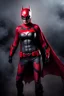 Placeholder: an extremely muscular Mina Shakespeare as Batwoman - gradated Background, professional quality studio 8x10 UHD Digital photograph by Scott Kendall - multicolored spotlight, Photorealistic, realistic stock photo, Professional quality Photograph. colored Fog - Multicolored lightning, 3D heart