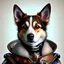 Placeholder: cute dog portrait, realistic, steampunk, 1800, 8k resolution