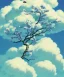 Placeholder: a beautiful digital painting of a marble tree entertwined in tumutluous clouds, intricate white branches and birds flying in the sunlight, blue sky at sunset, elegant, highly detailed, artstation, concept art, matte, sharp focus, art by tom bagshaw, kelogsloops and greg rutkowski