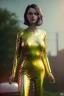 Placeholder: Ultra Realistic retro sci-fi, 1960 year, levitating all cars and a young woman quiet, latex suit, soft color, highly detailed, unreal engine 5, ray tracing, RTX, lumen lighting, ultra detail, volumetric lighting, 3d, finely drawn, high definition, high resolution.