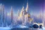 Placeholder:  white and gold crystal castle，waterfall, winter snow flakessnow, northern Lights, full of details, smooth, bright sunshine，soft light atmosphere, light effect，vaporwave colorful, concept art, smooth, extremely sharp detail, finely tuned detail, ultra high definition, 8 k, unreal engine 5, ultra sharp focus