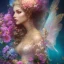 Placeholder: bright fairy, beautiful portrait, flowery landscape