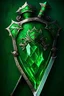 Placeholder: The crest for the Emerald Alliance is a green emerald gemstone with a sword piercing through it. This would represent the city of Emerald Bay and the adventurers who helped protect it.