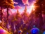 Placeholder: gold and red crystal cosmic and galactic ambiance hill sky rocks sunny trees pools mountain surreal, full of details, smooth, bright sunshine，soft light atmosphere, light effect，vaporwave colorful, concept art, smooth, extremely sharp detail, finely tuned detail, ultra high definition, 8 k, unreal engine 5, ultra sharp focus