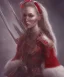 Placeholder: portrait lady red warrior Merry Christmas