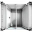 Placeholder: No. 2023 inside the shipping container White background