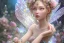 Placeholder: one very little beautiful fairy on a big crystal subtle flower in a galactic ambiance, transparent petals, delicate colors, in the foreground, full of details, smooth, bright sunshine，soft light atmosphere, light effect，vaporwave colorful, concept art, smooth, extremely sharp detail, finely tuned detail, ultra high definition, 8 k, unreal engine 5, ultra sharp focus