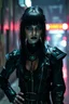 Placeholder: cyber-goth woman in black makeup, full cyber-goth clothes with matrix style, utopistic scifi, dark colors, fashion, random background, high detailed, high realistic