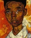 Placeholder: wealthy African American young boy by Egon Schiele